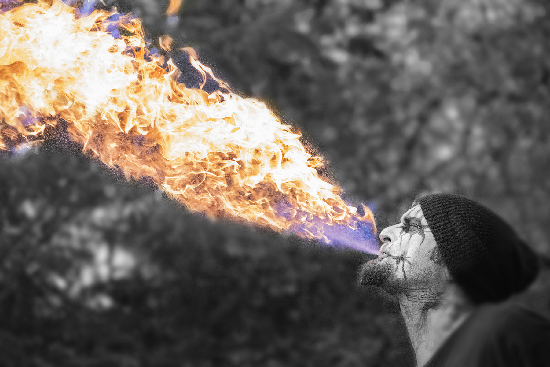 Voodoo breathing fire